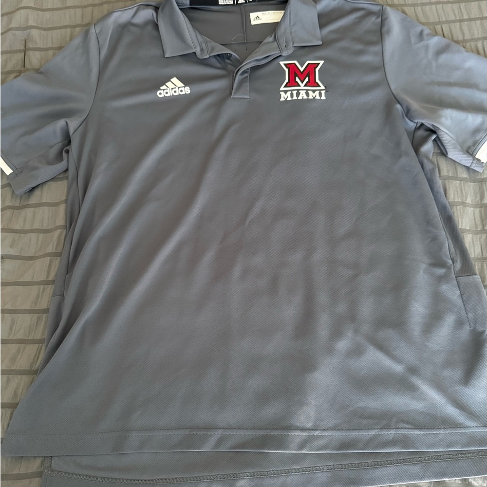 Adidas Miami Polo Shirt in Gray